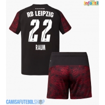 Camisa de time de futebol RB Leipzig David Raum #22 Replicas 3º Equipamento Infantil 2025-26 Manga Curta (+ Calças curtas)